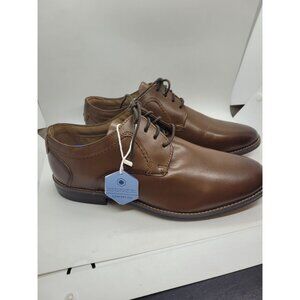 Nunn Bush Mens Brown Leather Dress Shoes 10.5M NEW Academia professor core